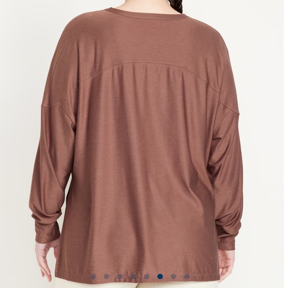 NWT OLD NAVY Cloud 94 Soft Long Sleeve Tunic Color: Warm Taupe SIZE X-LARGE - Picture 7 of 10